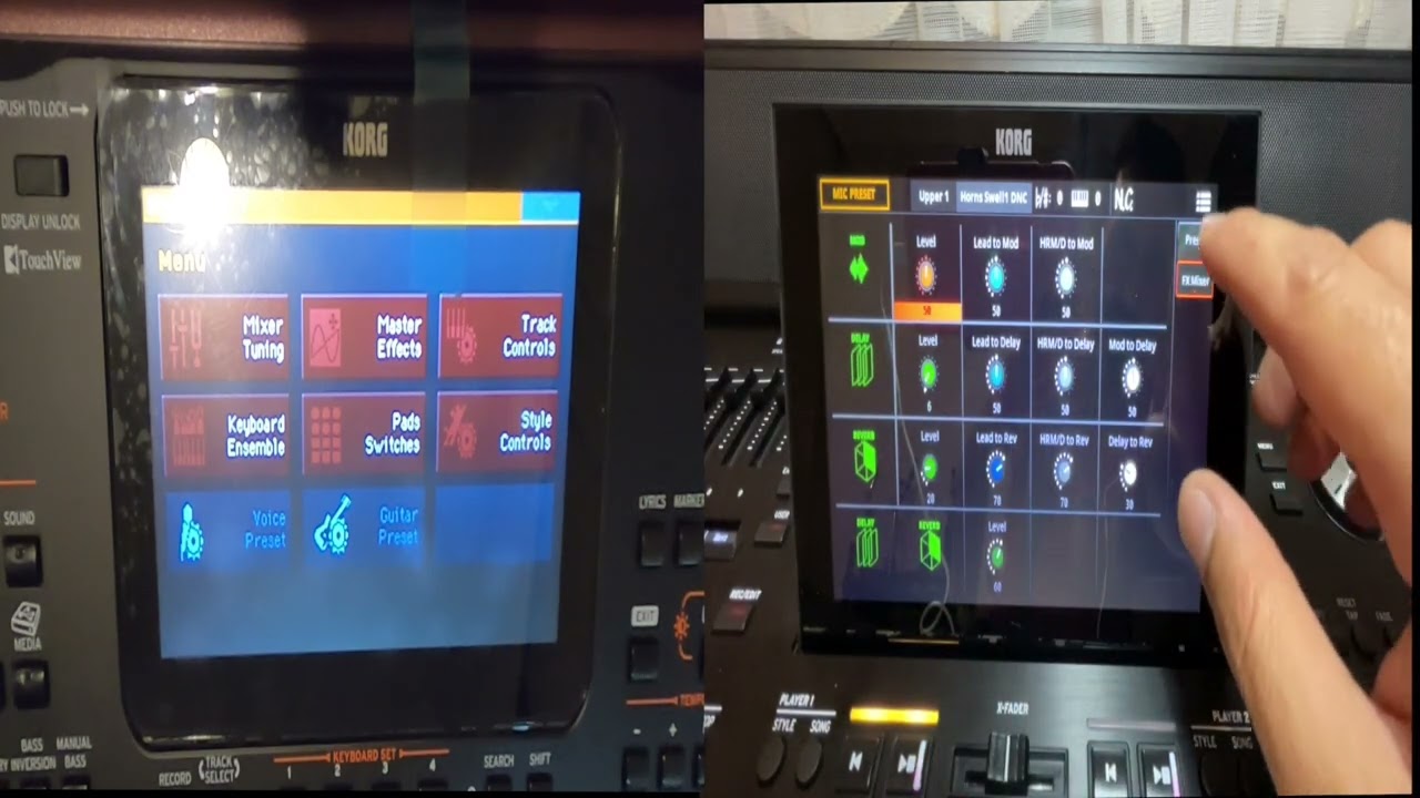 KORG PA5X AÇILMA HIZI VE MENÜ KARŞILAŞTIRMASI