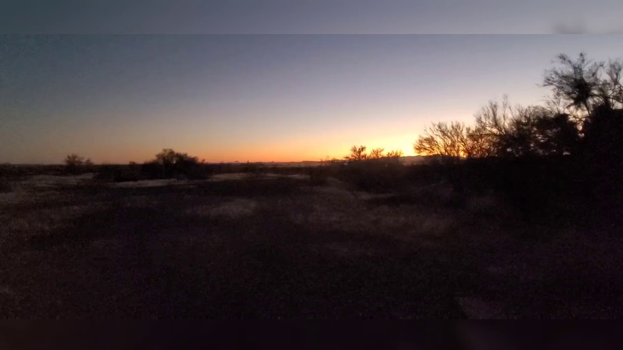 Sunset from our Earthship in Wittmann Arizona