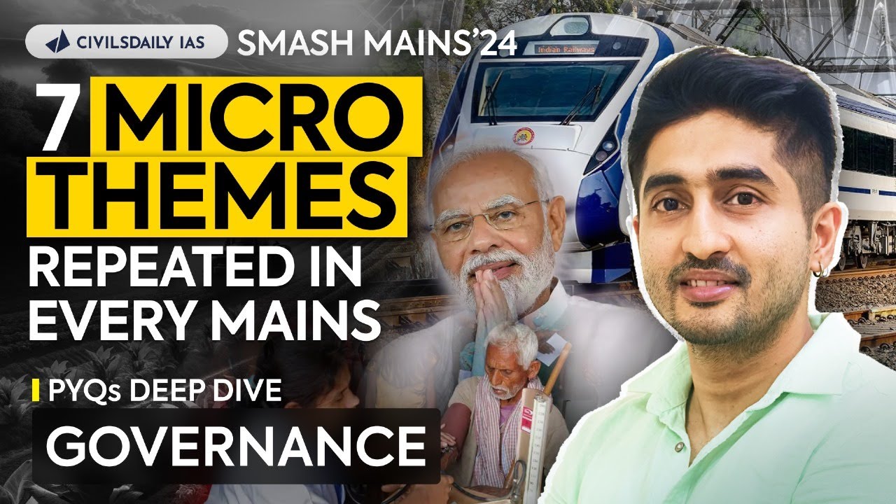 Governance Micro-Themes: GS2 Mains PYQs (Schemes, SHGs & Reforms) #upscmains2024