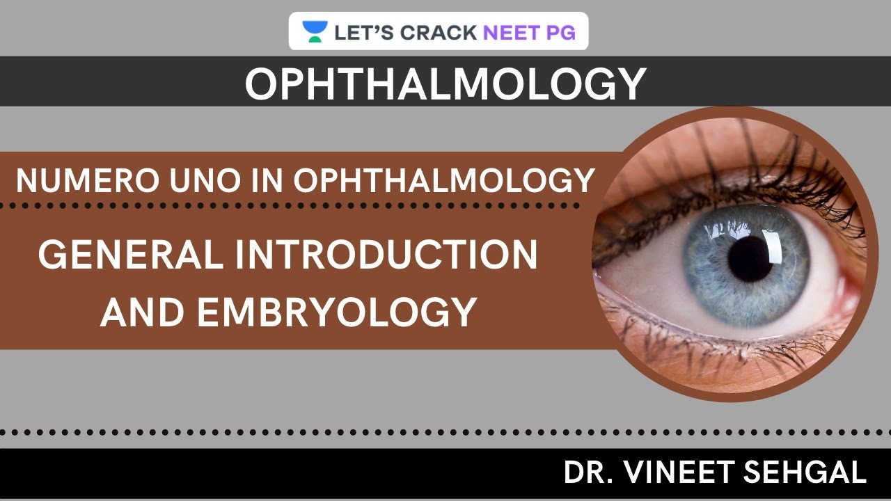 Numero Uno in Ophthalmology: General Introduction and Embryology | NEET-PG 2021 | Dr. Vineet Sehgal