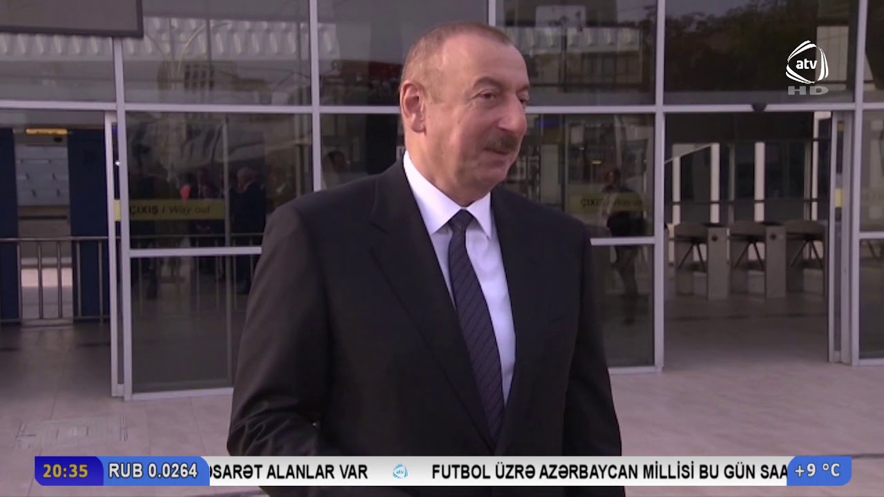 Prezident İlham Əliyev açılışda iştirak edərək qatarla Pirşağıdan Zabrat 2 stansiyasına gedib