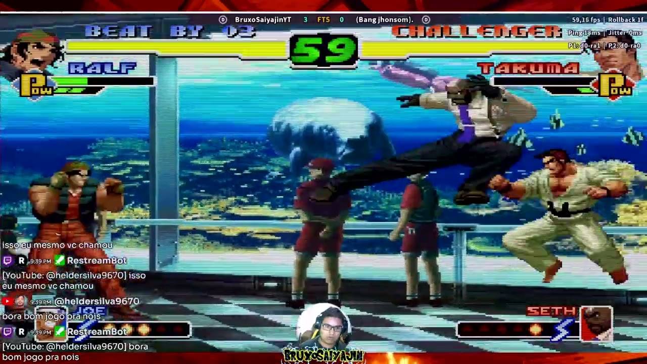 KOF 2000 BruxoSaiyajin VS BangJhonsom [FT5 com os brotha] - jogatina lendária nesse clássico