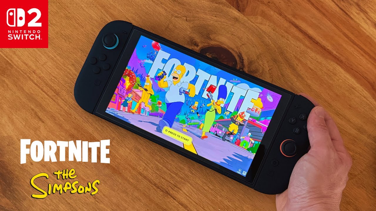 Fortnite: The Simpsons Edition on Nintendo Switch 2 | Full Handheld Gameplay