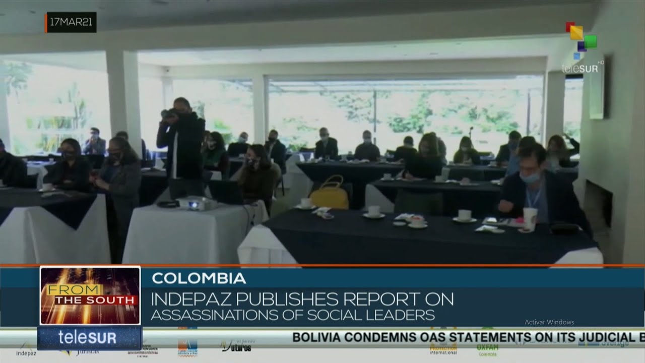 Colombia: Indepaz publishes report on assassinations of social leaders