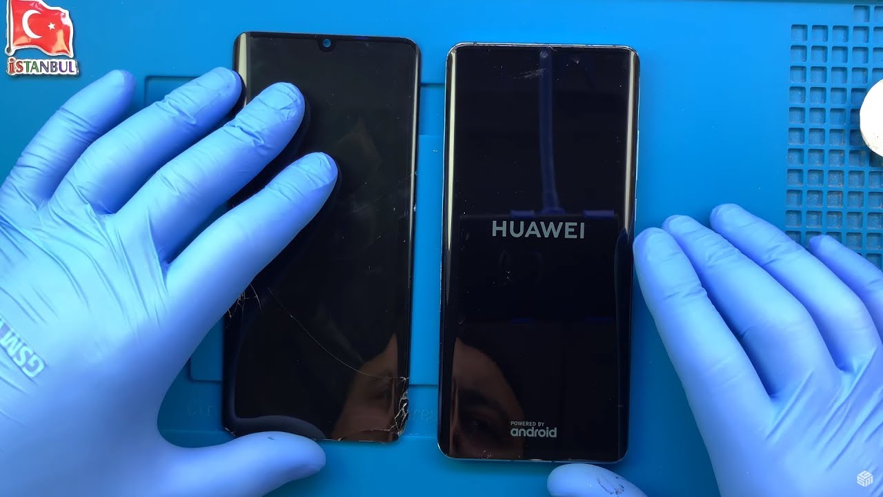 Замена экрана Huawei P30 Pro #huaweip30pro