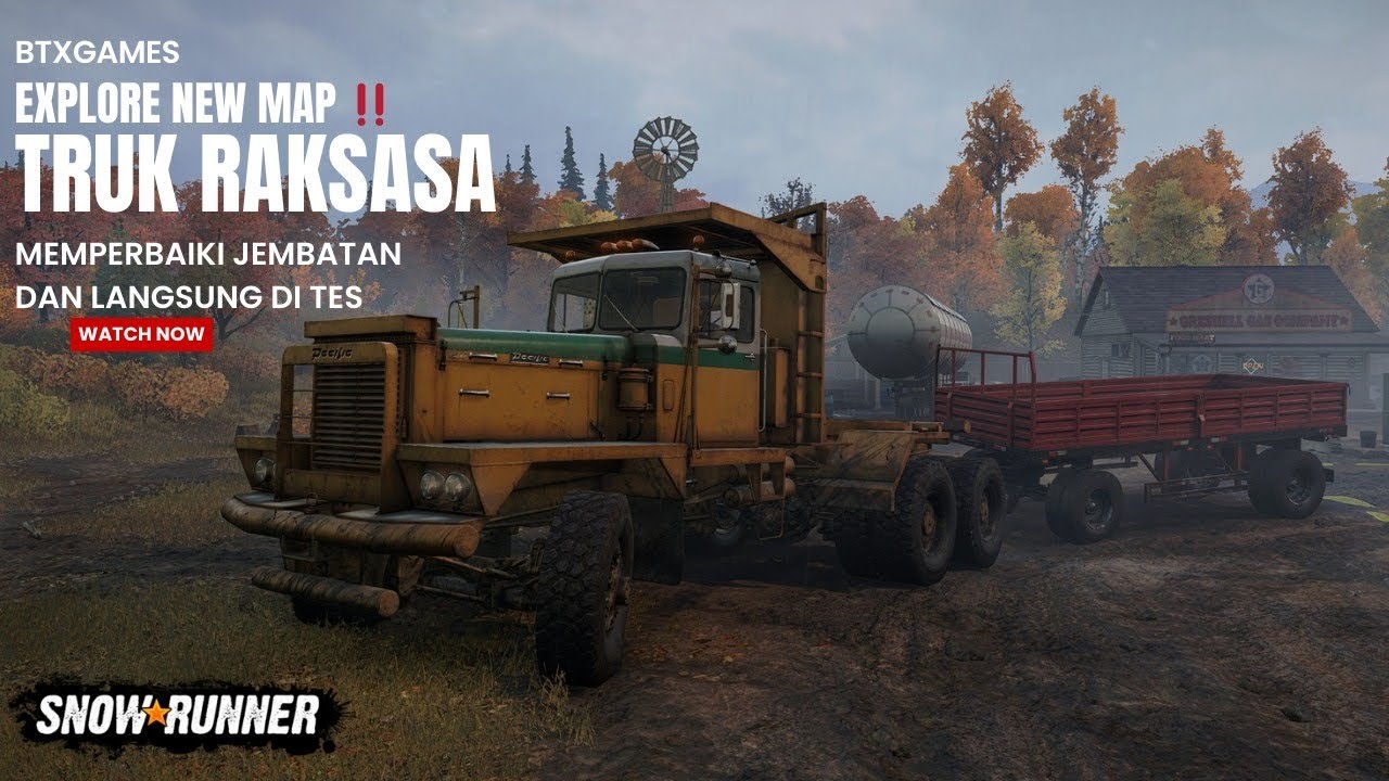  TRUK RAKSASA‼️ Uji Ketahanan Truk Jadul di Medan Ekstrem | SnowRunner Indonesia