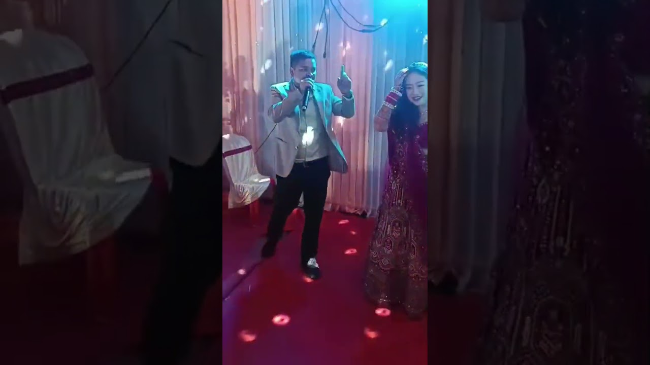Rocky murasing by gangotri ni wedding reception💐💑  ani video oh chaya rok tng khe nakar bai d 😞