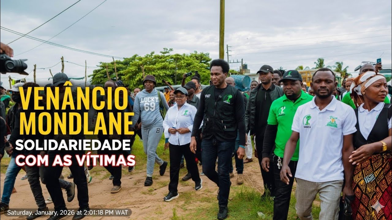Venâncio Mondlane acompanha entrega de material de construção às famílias afectadas pelas cheias