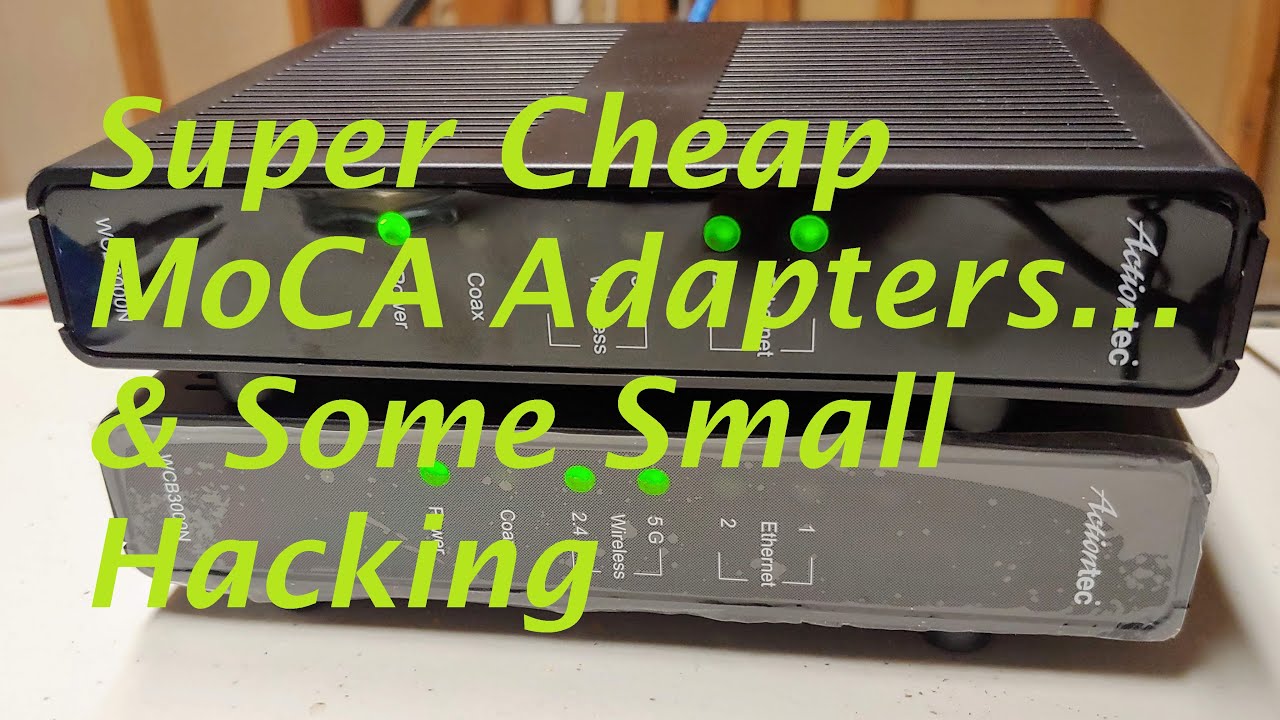 Hacking a super cheap MoCA adapter to make it do my bidding! Ethernet over coaxial cable.