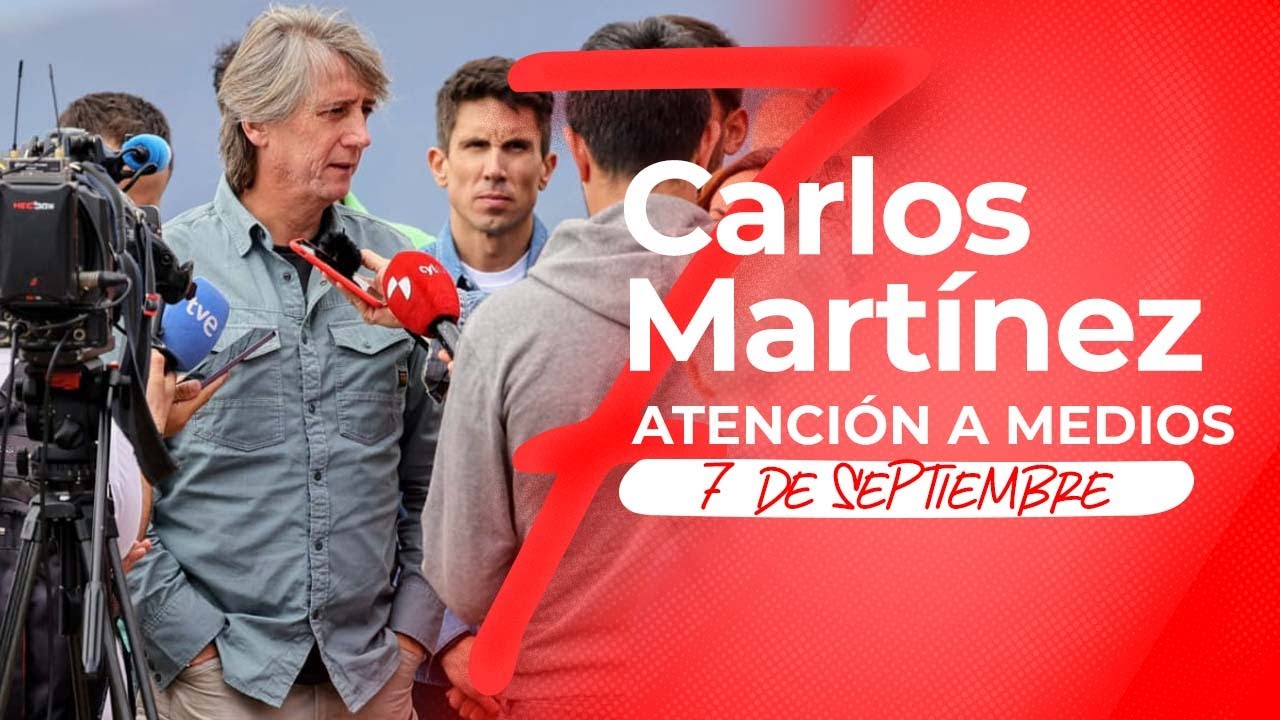 Atención a medios de Carlos Martínez en Salamanca