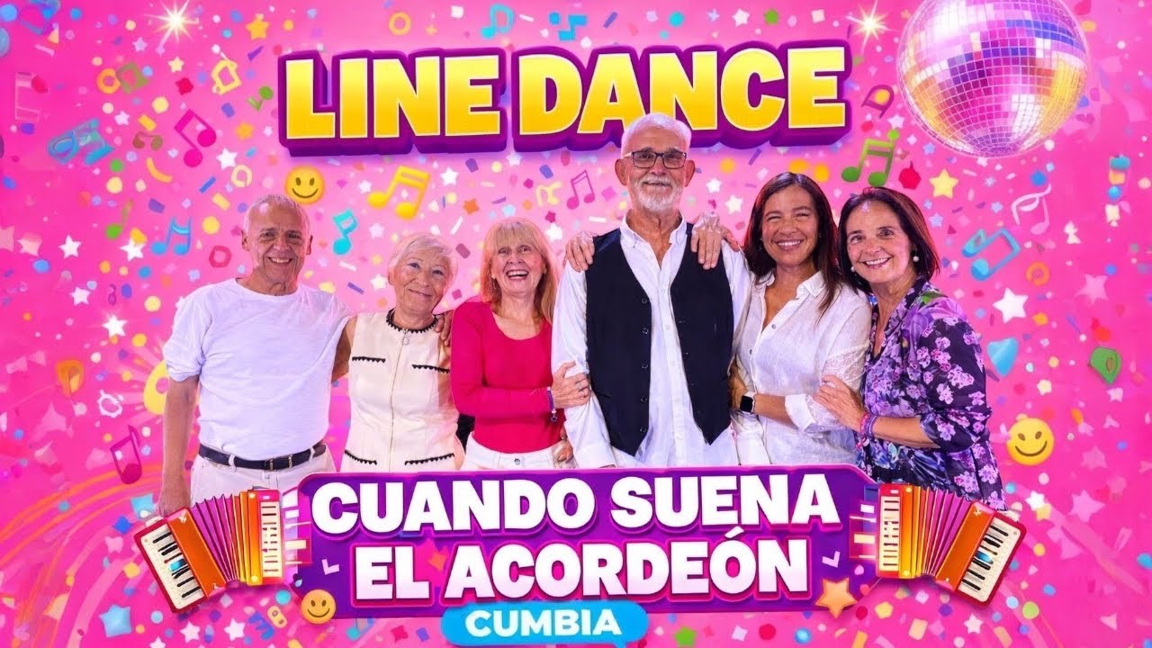 Cuando Suena El Acordeón (Cumbia) ★ Baile en Línea 🔥★ Line Dance ★ Ballo di Gruppo ★ Choreo Nueva