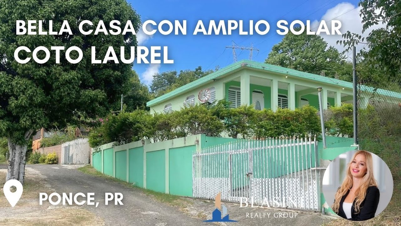 🏠SE VENDE Preciosa Casa con Terreno en Urb. Coto Laurel, Ponce PR🇵🇷