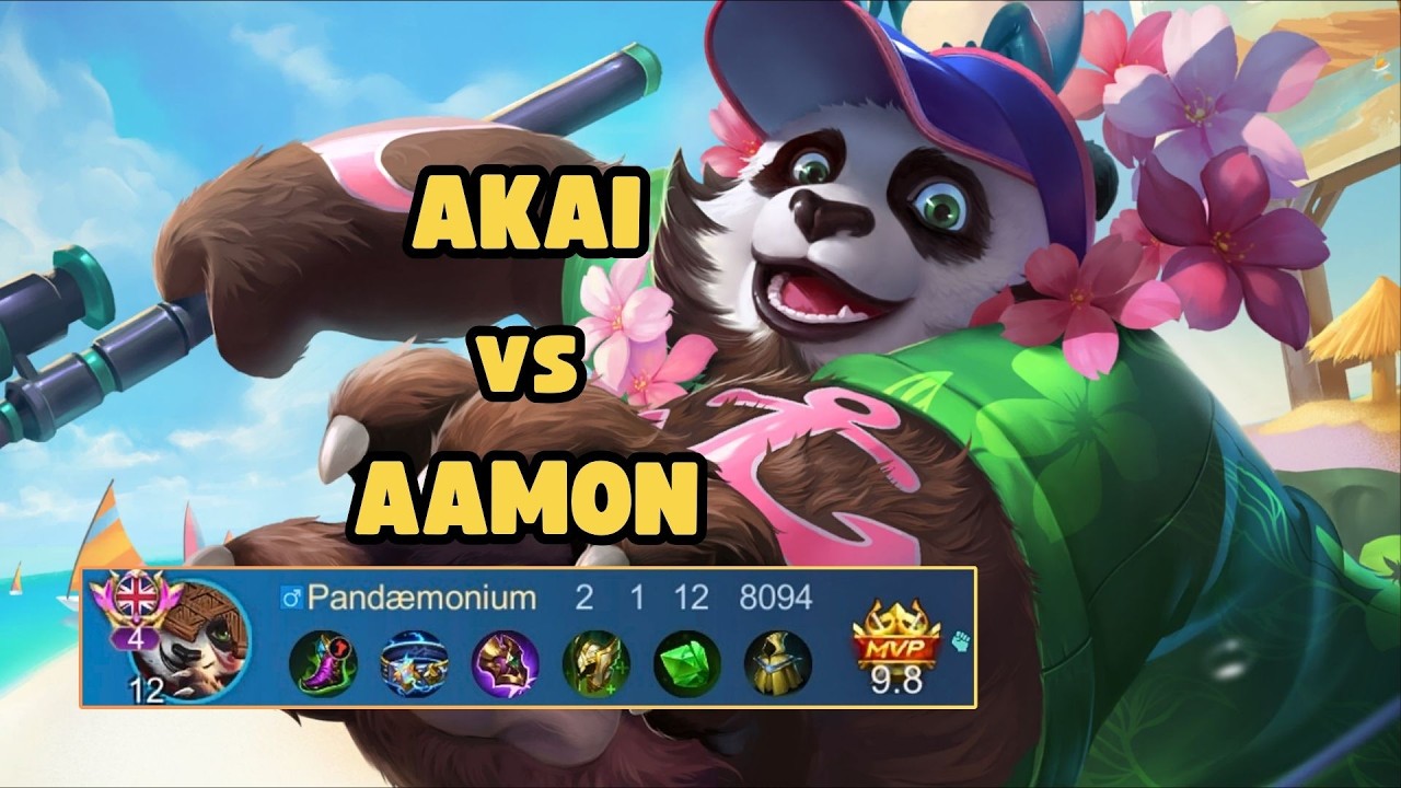 Akai Vs Aamon — Full Ranked Gameplay | Mobile Legends