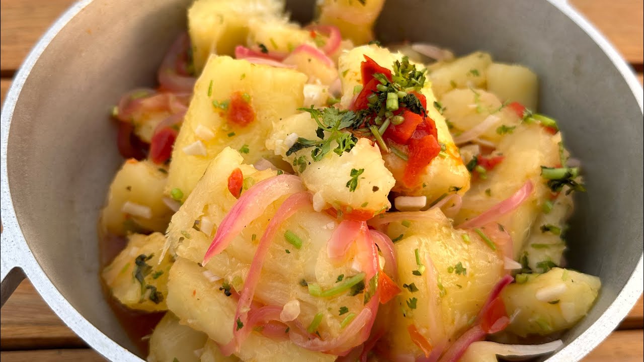 Receta sencilla de Yuca al mojo