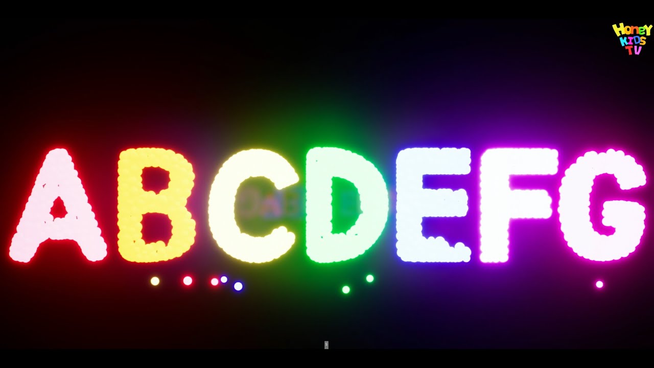 ABC SONG l Learn ABCs with Neon Balls l Alphabet Song