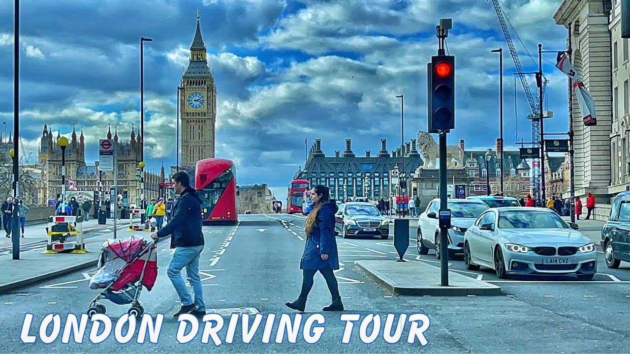 Driving downtown, London 4k HDR, Sunday Afternoon Relaxing Driving Tour 2022&hellip;