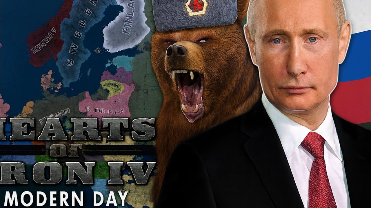 الدب الروسي 🇷🇺  في مواجهة أوروبا 🇪🇺 عصر الحديث ||  Hoi4