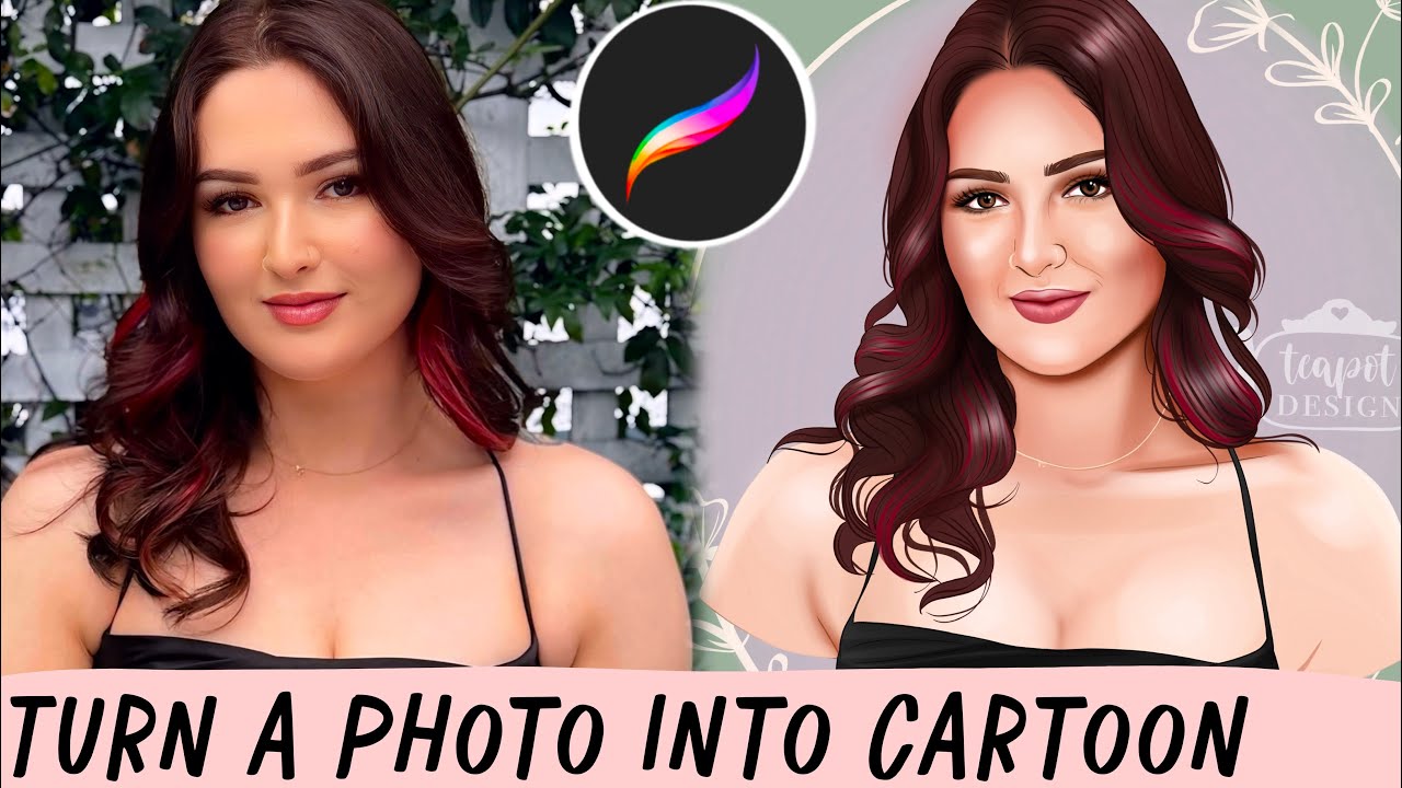 Turn any photo into a CARTOON ♡ 2025 Procreate tutorial