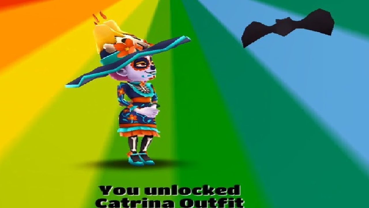 Subway Surfers Mexico Halloween 2019 New Character Scarlett  Catrina Outfit Gameplay Full screen