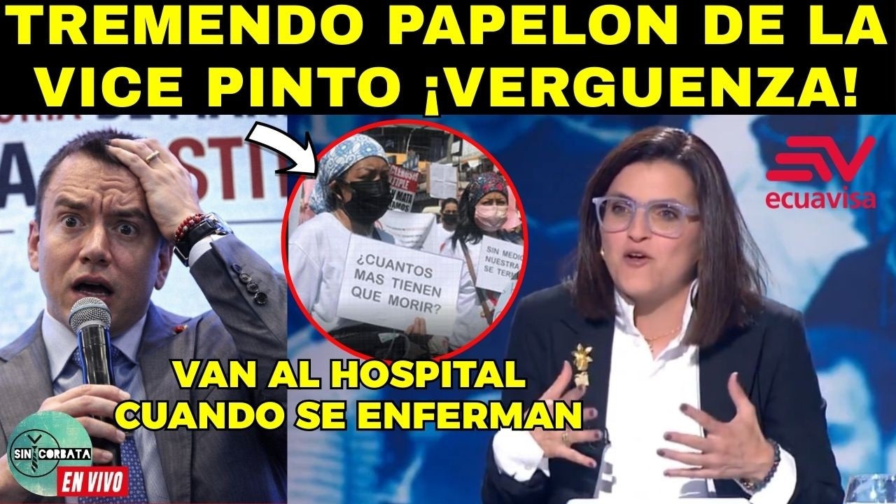 TREMENDO PAPELON EN ECUAVISA ¡LA VICE MARIA JOSE PINTO NO DA UNA!