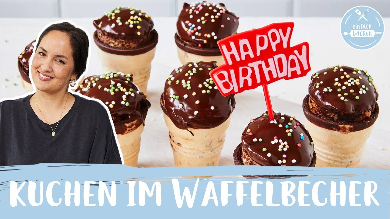 Kuchen im Waffelbecher 🍦🎉🧁  | Waffel-Muffins | Einfach Backen