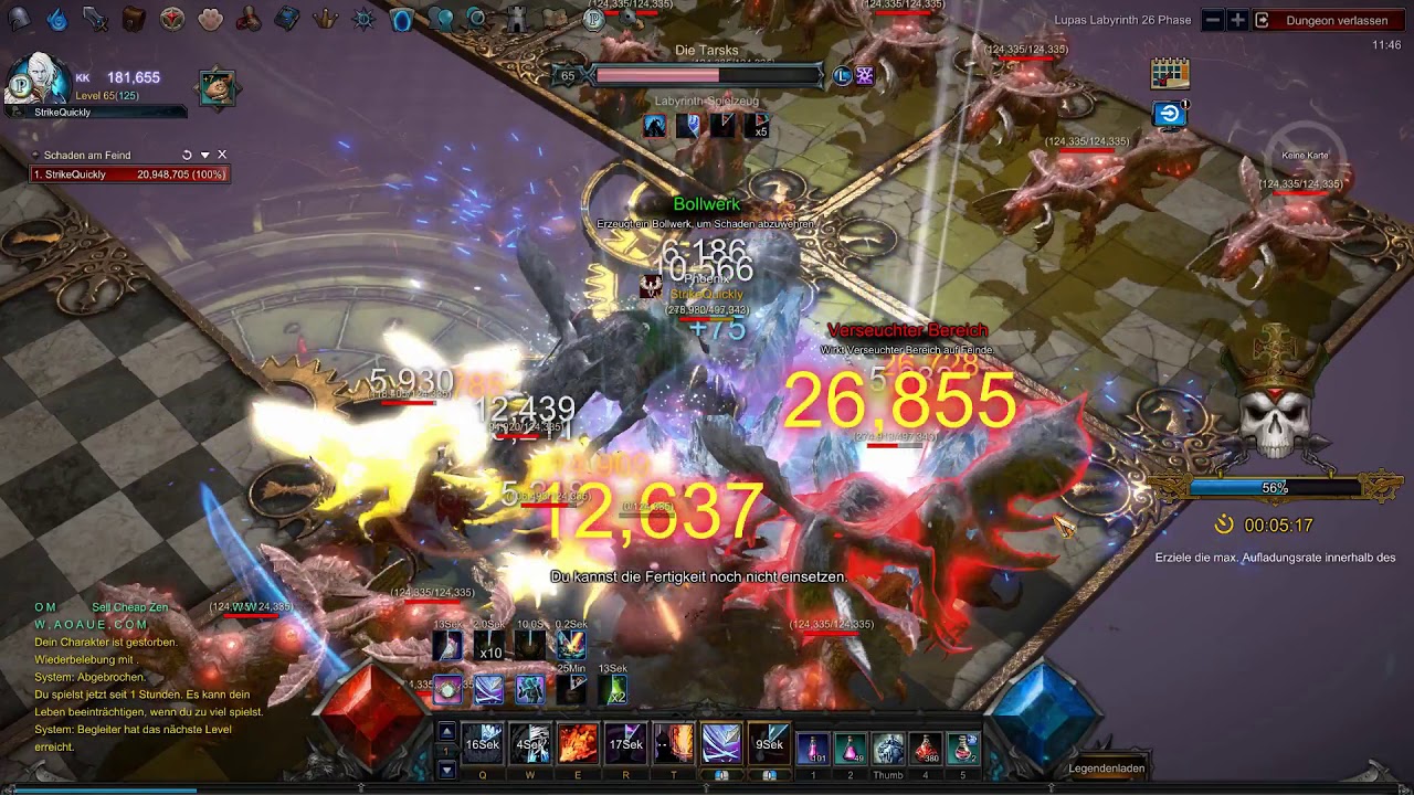 Mu Legend Lupas Labyrinth Stage 26 Solo