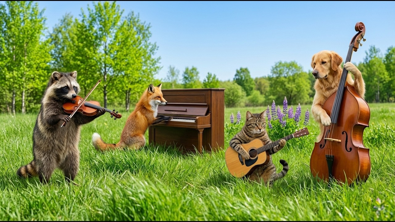 作業・勉強・読書に最適｜Animal Band Chillhop｜空と緑のチルホップ｜Study & Relax