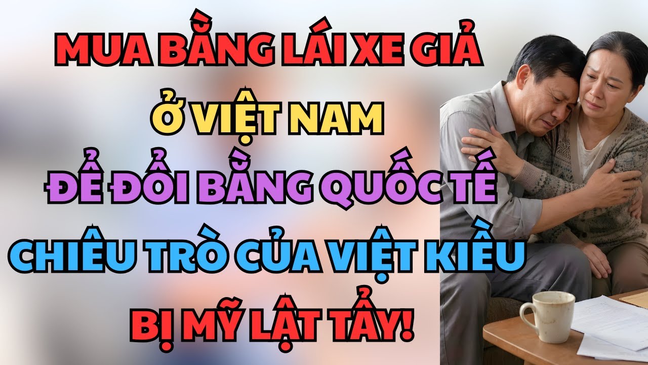 Mua Bằng Lái Xe Giả Ở Việt Nam Để Đổi Bằng Quốc Tế: Chiêu Trò Của Vợ Chồng Việt Kiều Bị Mỹ Lật Tẩy!