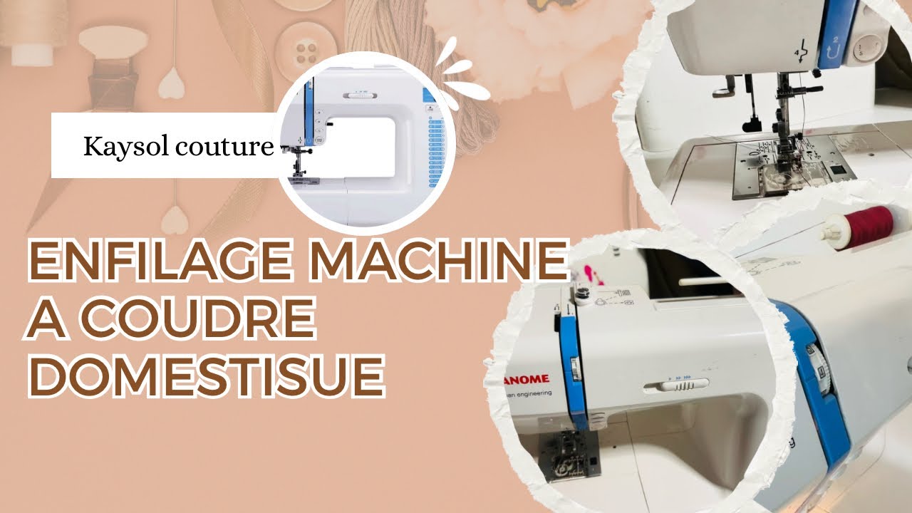 Enfiler une machine à coudre | Janome Jeans et scratch |