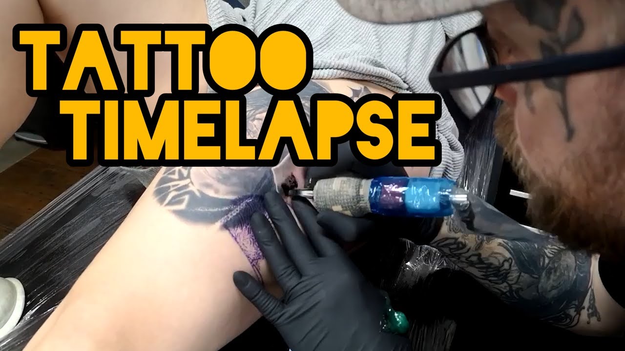 YungBlud Bear Tattoo Time Lapse  - P Hughes Tattoo
