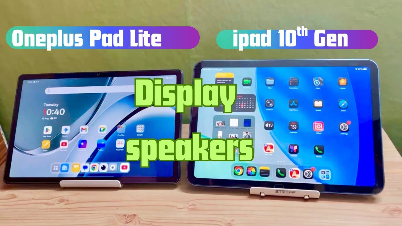 Oneplus Pad Lite vs Ipad 10th Gen | Display & Speaker Comparison 
