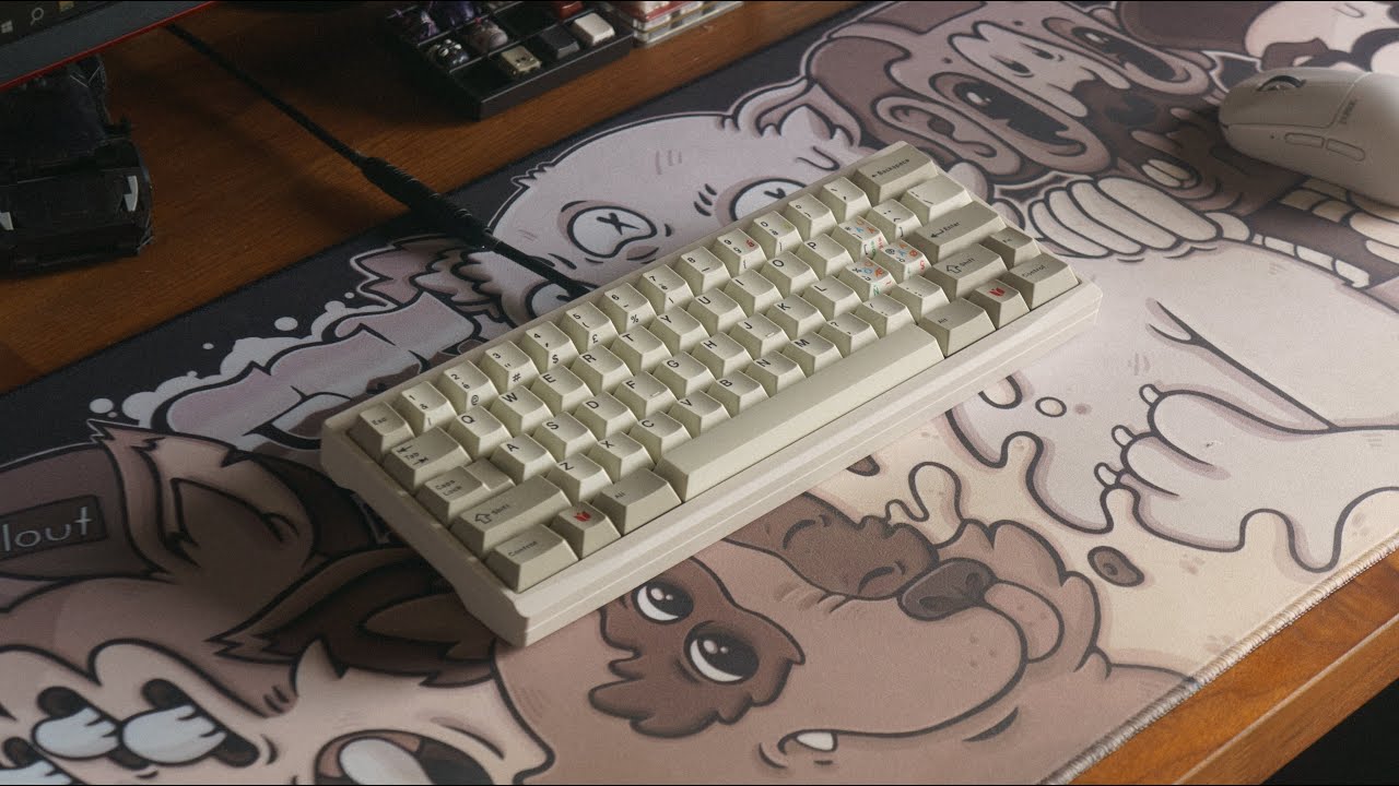 Oblique with prelubed Cherry MX Purples
