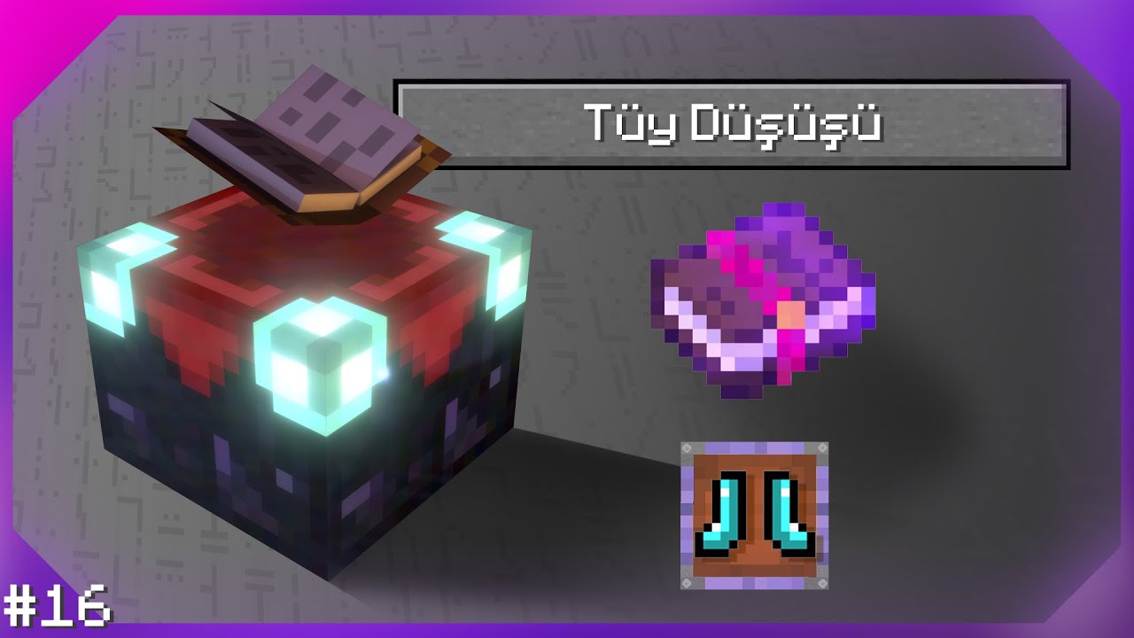 Tüy Düşüşü Büyüsü (𝘠𝘶𝘮𝘶𝘴̧𝘢𝘬 𝘋𝘶̈𝘴̧𝘶̈𝘴̧) ▪ Minecraft Büyülü Kitaplar #16