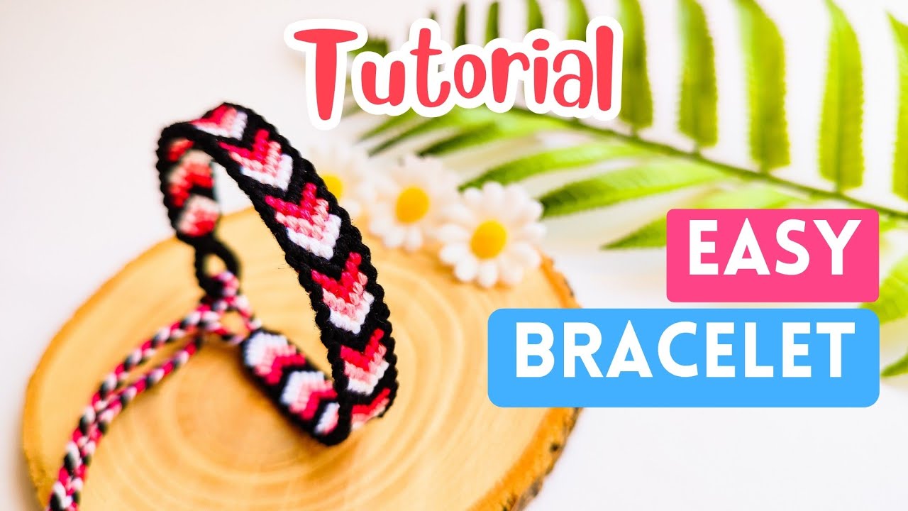 OUTSIDE CHEVRON LINE TRENDY MACRAME FRIENDSHIP BRACELETS | EASY TUTORIAL FOR BEGINNER