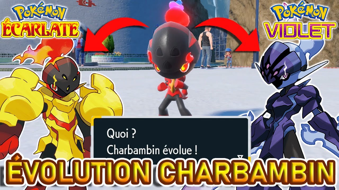 ÉVOLUTION de CHARBAMBIN en MALVALAME et CARMADURA | Pokémon Violet et Ecarlate