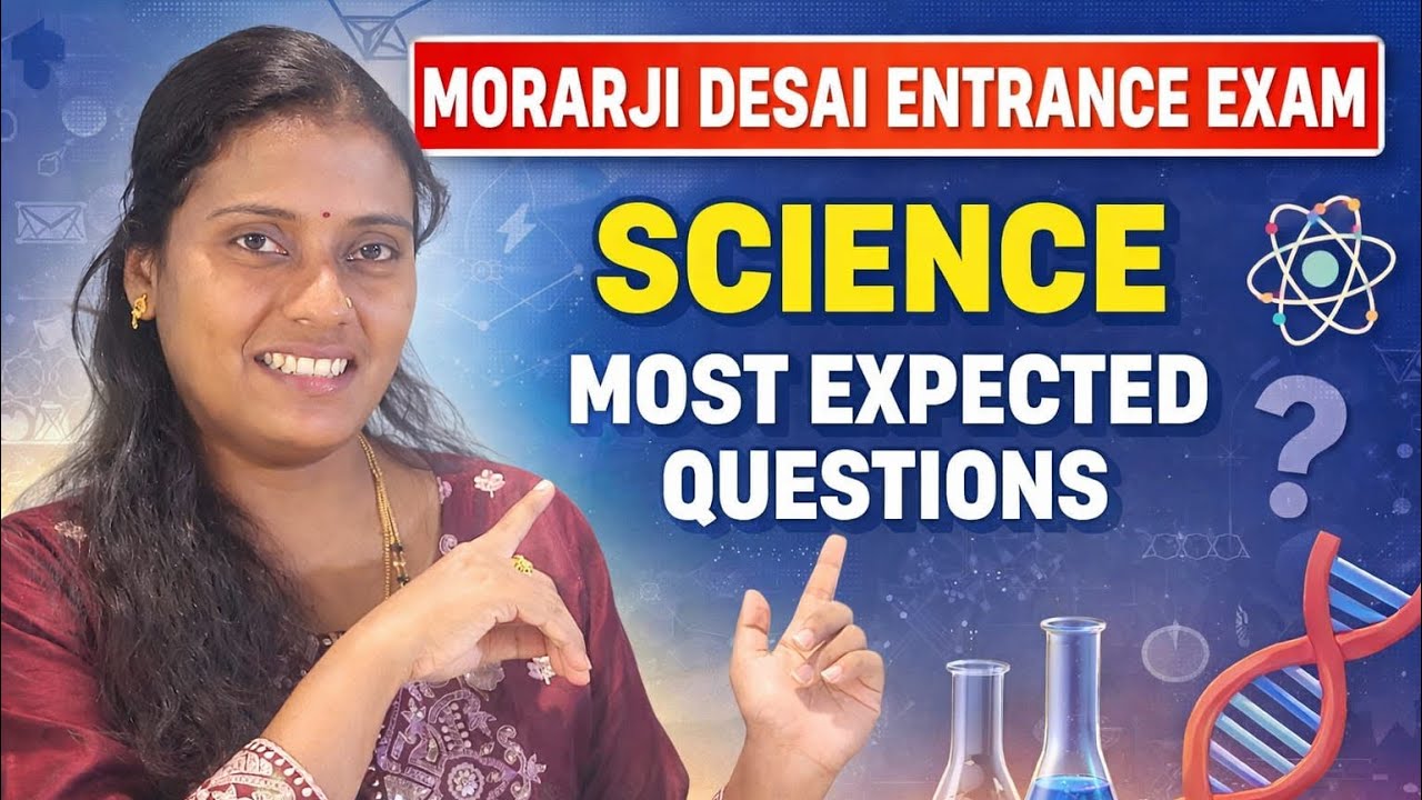 #Morarji Desai Entrance Exam#| #Model Questions paper#| 