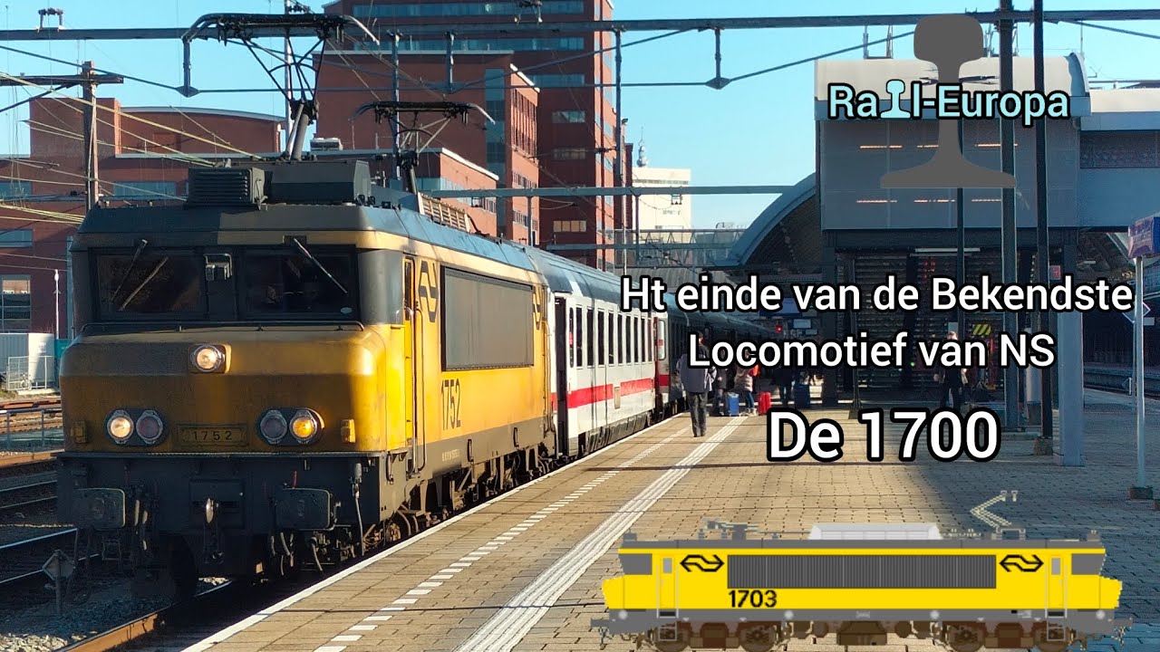 Afscheid van de NS 1700 Locomotief in intercity berlijn dienst + Bordbistro Rijtuig