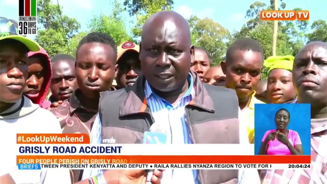 Four people perish on grisly road accident at the Eldoret-Webuye highway.