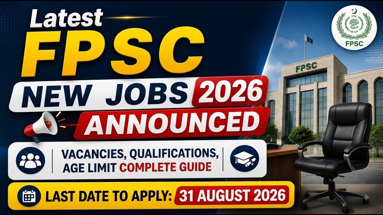 Today FPSC New Jobs 2026 Announced | Latest FPSC Advertisement Phase 3/2026 | Complete Guide