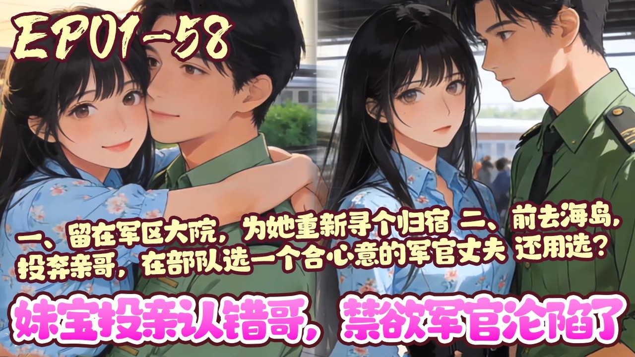 【新漫上线💥】EP01~58《妹宝投亲认错哥，禁欲军官沦陷了》为母守孝三年后，沈嫚听从亡母遗命，去首都军区投奔父兄，履行婚约 来到军区家属院后，不料亲事已被后娘女儿冒名顶替#年代#恋爱#团宠#BWMJ