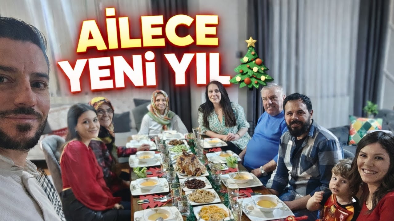 Ailece Yeni Yıl Vlogu 🎄| Yemek, Oyunlar & Hediyeler