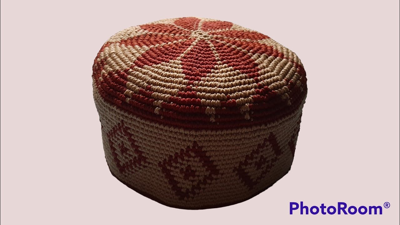 crochet ||part 1|| merajut peci tapestri super mudah
