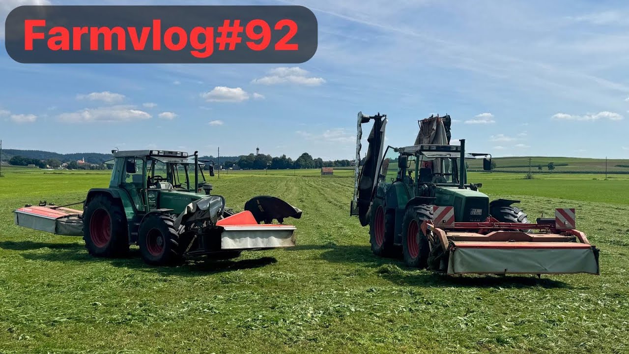 Farmvlog#92 Letzter Schnitt mit zwei Kombinationen mähen (Drohne/ LetsDrive)