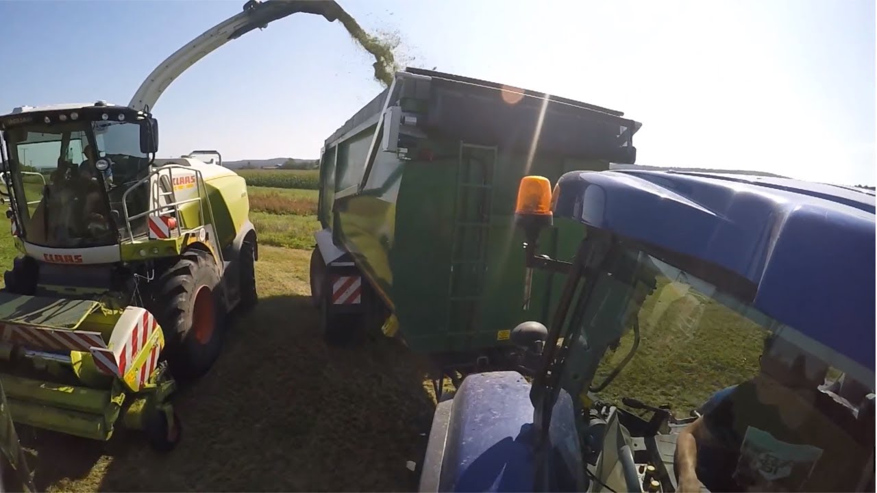 [GoPro] Gras h&auml;ckseln - BGA Schlammersdorf | New Holland T7.210