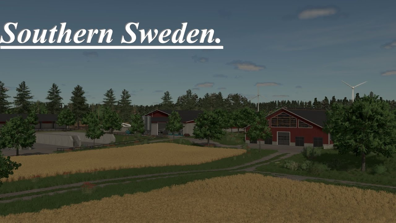 Fs25 Southern Sweden 🤩Beautiful Map🤩