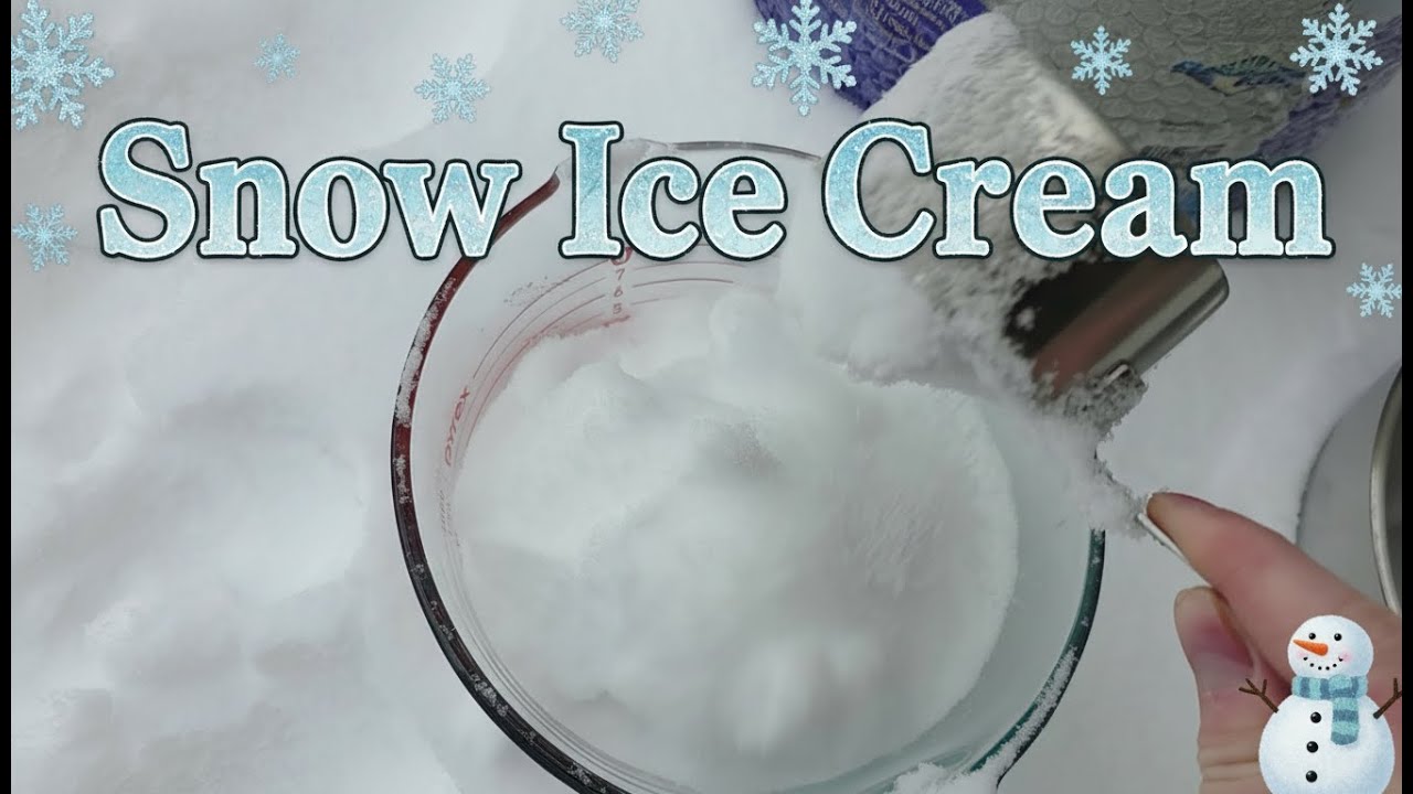 You Can Make Ice Cream With Snow!?
