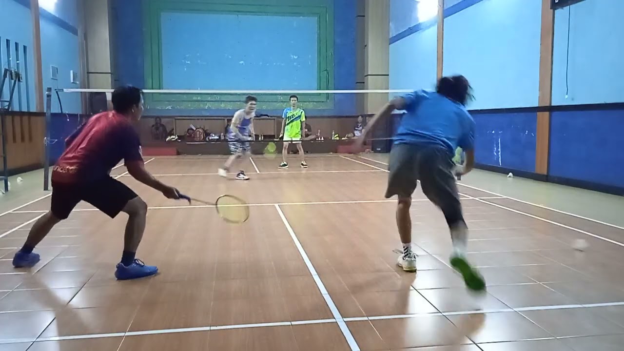 (KOREA/ASEP VS ROKET/RONI) LATIHAN BERSAMA BADMINTON KOK KEDOT GOR DESA MEKARRAHAYU 