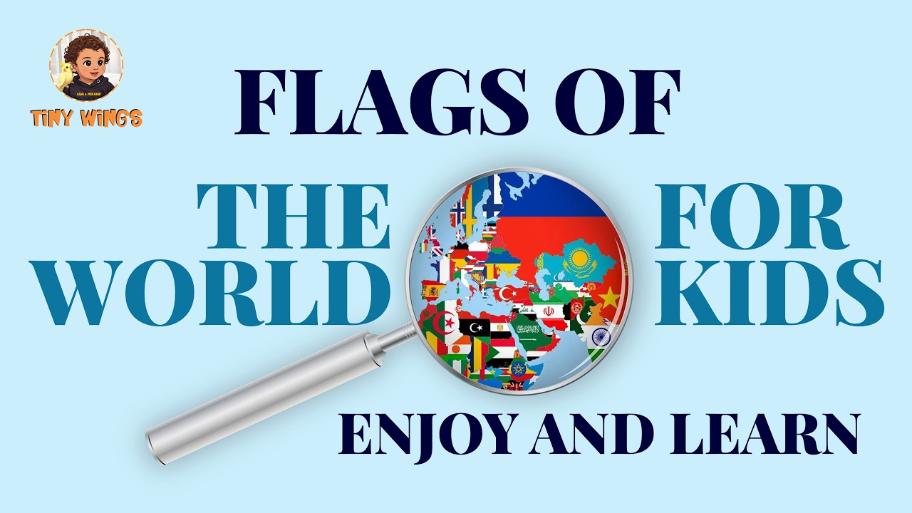 Flags of the World for Kids | Educational Learning Video | Toddlers & Preschool