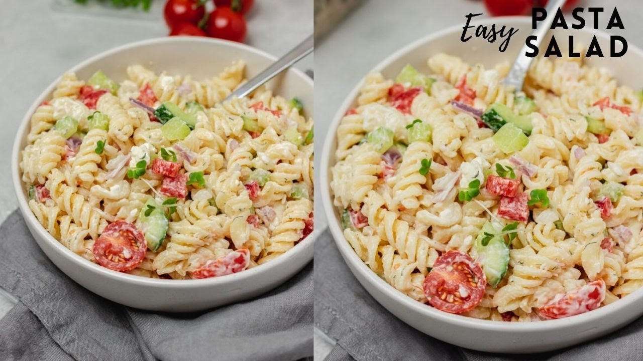 The Best Creamy Pasta Salad (Super easy and delicious)