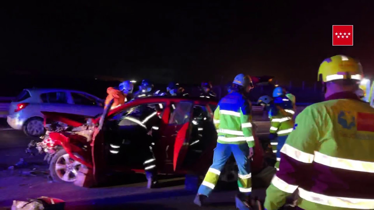 Accidente múltiple A-5, km. 22 (Móstoles).